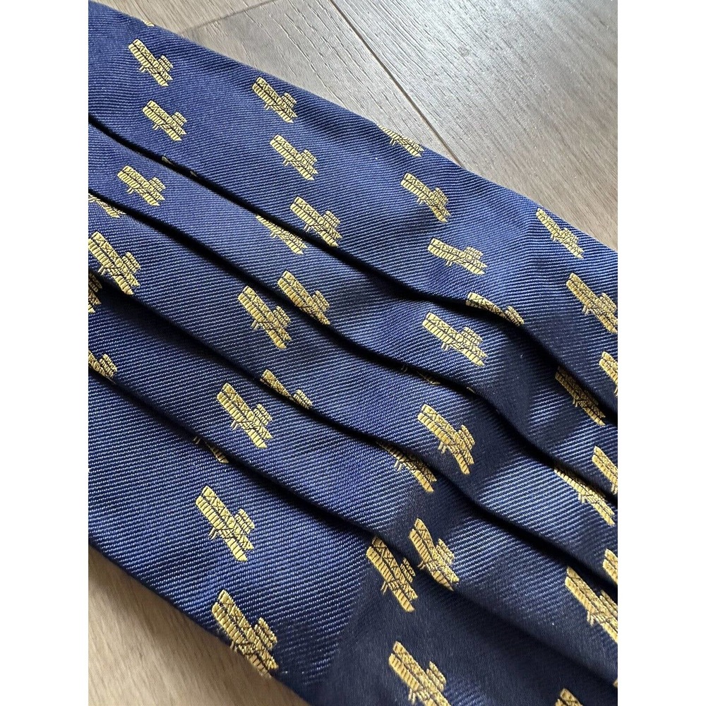 Ben Silver Charleston biplane airplane 100% silk cummerbund